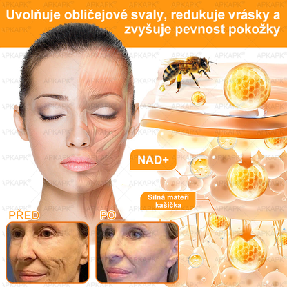 Dermatologicky a klinicky testováno👩‍⚕️APKAPK®Bee Venom Krém na obnovení pleti🐝 pomáhá při léčbě kožních problémů, jako jsou: vrásky, jizvy, pigmentové skvrny, strie, akné, psoriáza, ekzém, kožní změny, podráždění, záněty a další kožní problémy.