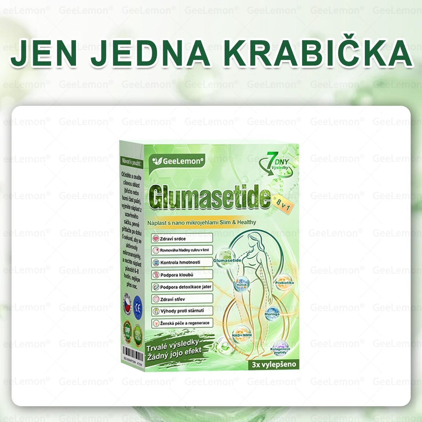 Oficiální český obchod ✨ 𝐆𝐞𝐞𝐋𝐞𝐦𝐨𝐧® 8v1 Nanomikrojehlicové náplasti na formování těla 🇨🇿 Pouze 1 použití denně ✅ Výsledky viditelné již za 7 dní – vhodné pro obezitu, kardiovaskulární zdraví, cukrovku a problémy s klouby. (Copy)
