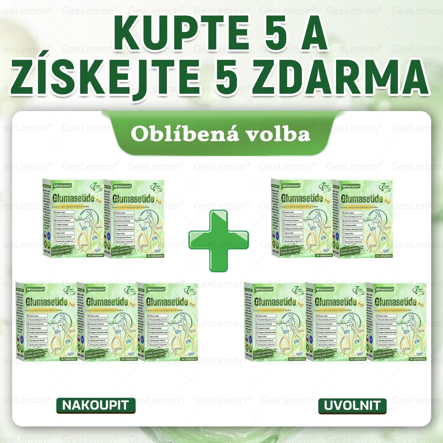 Oficiální český obchod ✨ 𝐆𝐞𝐞𝐋𝐞𝐦𝐨𝐧® 8v1 Nanomikrojehlicové náplasti na formování těla 🇨🇿 Pouze 1 použití denně ✅ Výsledky viditelné již za 7 dní – vhodné pro obezitu, kardiovaskulární zdraví, cukrovku a problémy s klouby. (Copy)